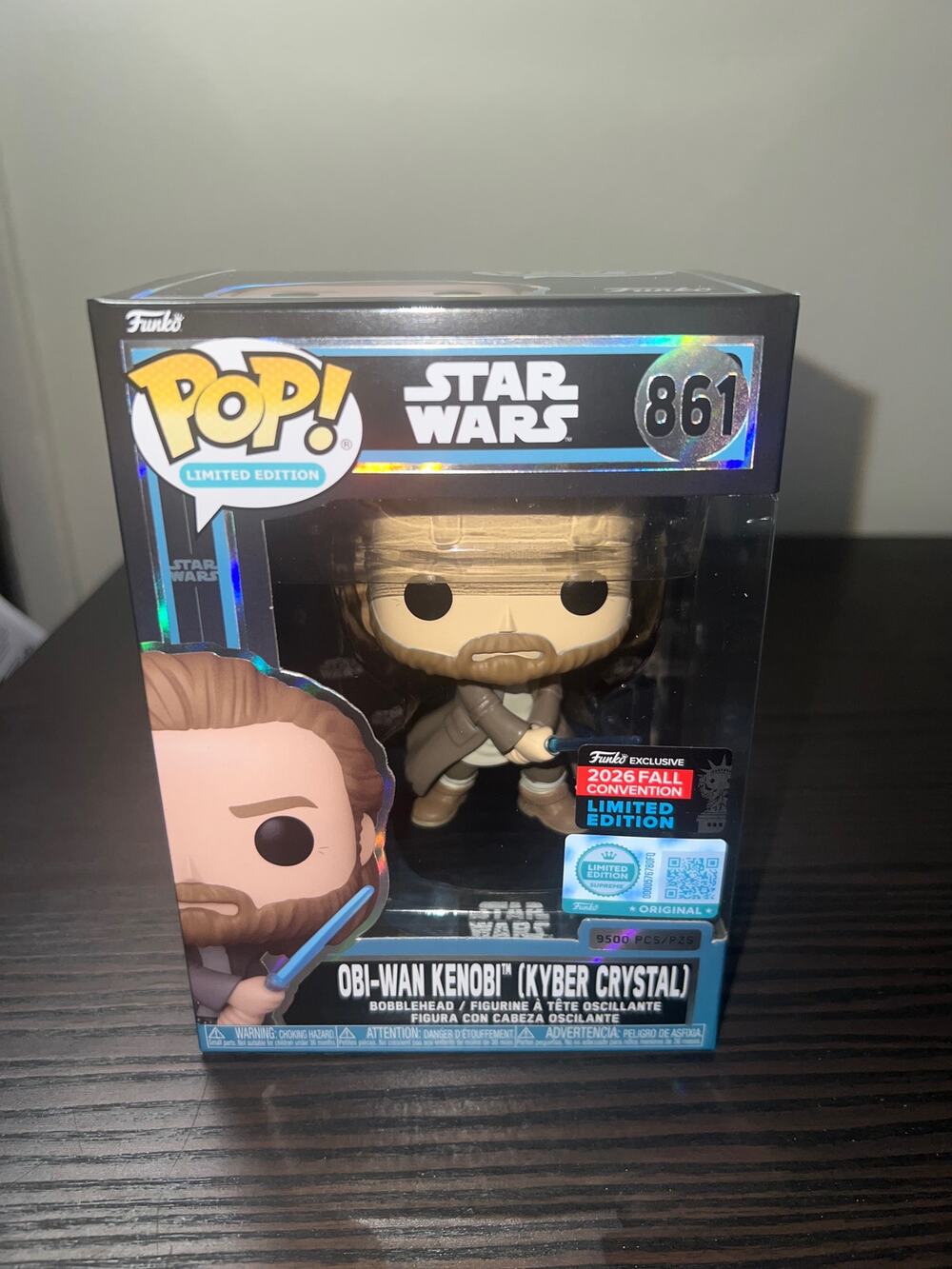 NEW LIMITED EDITION EXC Obi-Wan Kenobi Kyber Crystal Star Wars Funko Pop #861